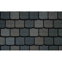 Гибкая черепица Certain Teed, Highland Slate, однослойный четырехлепестковый шинглз. New England Slate