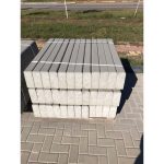 Поребрик серый бетонный Бел-Блок 1000х200х80