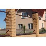 Кирпич облицовочный гиперпрессованный Гипербел М250 Ложок-Тычок Солома 230х100х65 мм 1 НФ