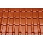 Керамическая рядовая черепица BRAAS Рубин 13V красная осень глазур