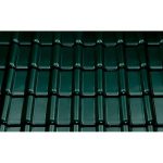 Керамическая рядовая черепица BRAAS Рубин 13V зеленая ель топ-глазурь