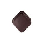 Керамическая рядовая черепица BRAAS Изумруд антрацит ангоб