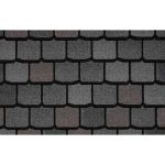 Гибкая черепица Certain Teed, Highland Slate, однослойный четырехлепестковый шинглз. New England Slate