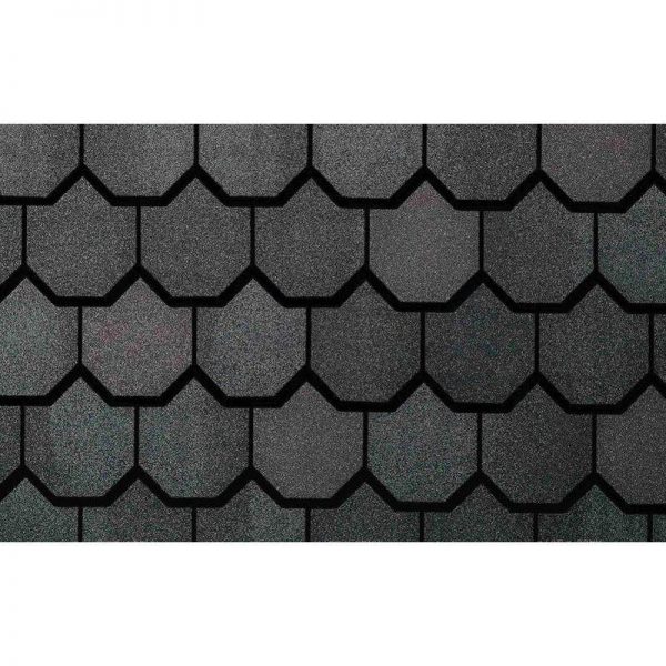 Гибкая черепица Certain Teed, Carriage House, супер ламинированный двухслойный шинглз. Colonial Slate