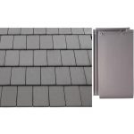 Керамическая рядовая черепица BRAAS Турмалин серая галька ангоб