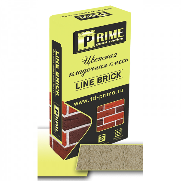 Цветная кладочная смесь Prime «Line Brick’«Wasser». Светло-коричневая 25 кг