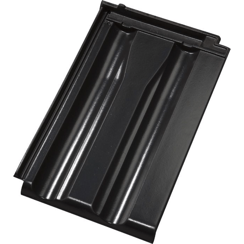 Черепица керамическая Jacobi J13 вулканический чёрный