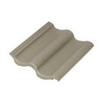 Цементно-песчаная черепица Baltic Tile рядовая Sea Wave серый