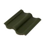 Цементно-песчаная черепица Baltic Tile рядовая Sea Wave зеленый