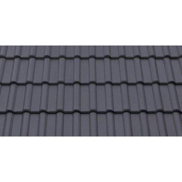 Цементно-песчаная рядовая черепица BRAAS Франкфуртская черная