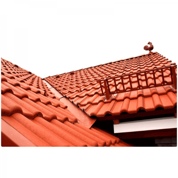 Цементно-песчаная рядовая черепица BRAAS Франкфуртская красная