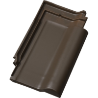 Черепица керамическая Jacobi J13 вулканический чёрный