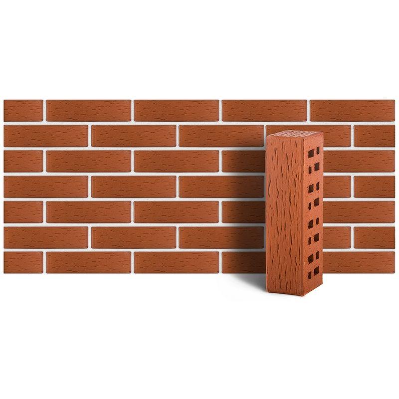 Клинкер фасадный ЛСР М300 красный Лондон береста 250х85х65 0.7 НФ Клинкер фасадный ЛСР М300 красный Лондон береста 250х85х65 0.7 НФ