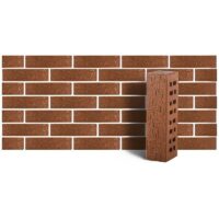 Клинкер фасадный ЛСР М300 темно-красный Эдинбург береста 250х85х65 0.7 НФ