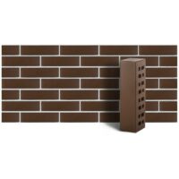 Клинкер фасадный ЛСР М300 красный флешинг Ноттингем береста 250х85х65 0.7 НФ