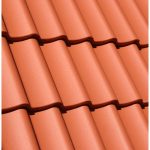 Цементно-песчаная черепица Baltic Tile рядовая Sea Wave красный