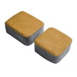 Плитка тротуарная бетонная Зенит Черноземье «Старый Город» 2 камня 60мм желтый