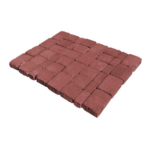 Плитка тротуарная бетонная Зенит Черноземье «Лаура» 60мм color-mix «Бурый антрацит»