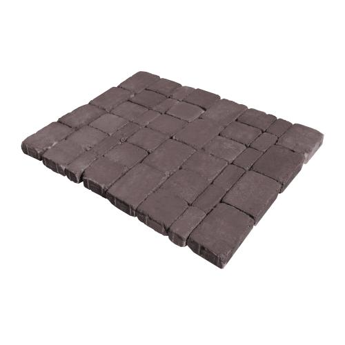 Плитка тротуарная бетонная Зенит Черноземье «Рустика» состаренная 60мм коричневый