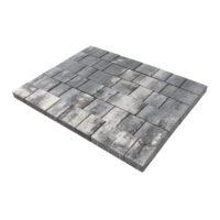 Плитка тротуарная бетонная Зенит Черноземье «Европа» 40мм color-mix «Бурый антрацит»