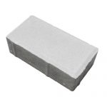 Плитка тротуарная бетонная Зенит Черноземье «Брусчатка» 40мм белый