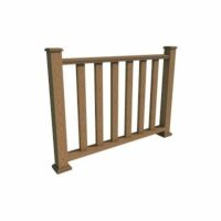 Перила WOODVEX Select фигурные 50х100х3000 Графит