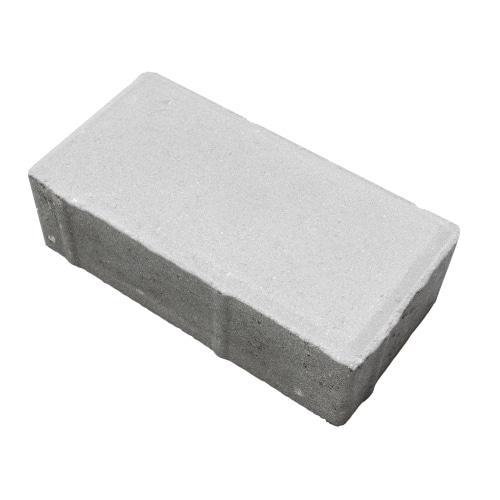 Плитка тротуарная бетонная Зенит Черноземье «Брусчатка» 80мм белый