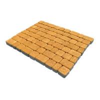 Плитка тротуарная бетонная Зенит Черноземье «Старый Город» с гранитной поверхностью 60мм оранжевый