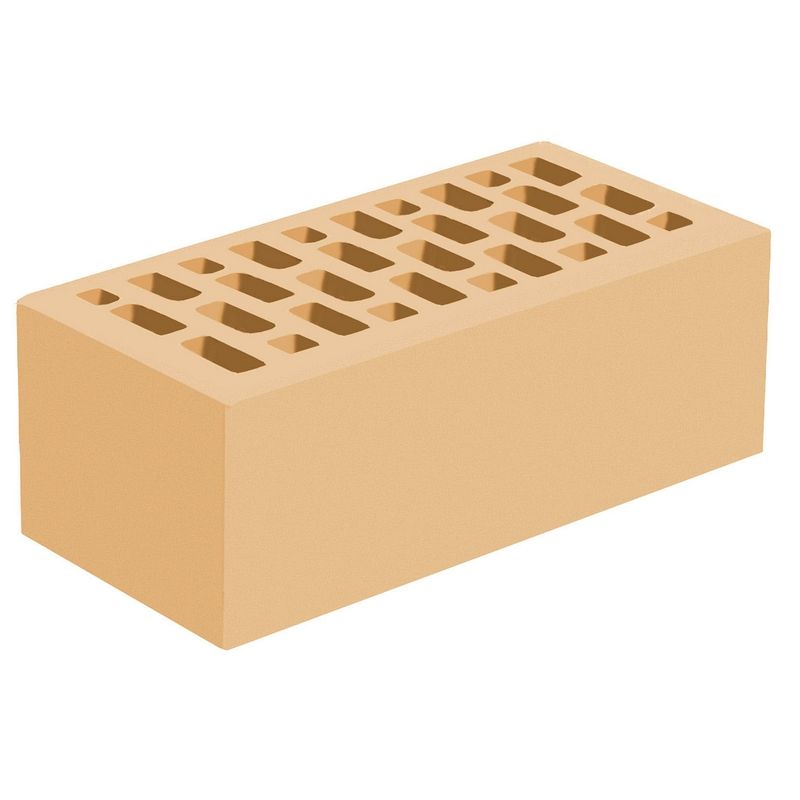 Кирпич облицовочный Голицынский КЗ М175 СОЛОМА гладкая 250Х120Х65 мм 1НФ