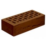 Кирпич облицовочный Голицынский КЗ М175 КОРИЧНЕВЫЙ руст 250Х120Х65 мм 1НФ