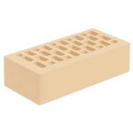 Кирпич облицовочный Голицынский КЗ М175 Слоновая кость 250Х120Х65 мм 1НФ