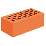 Кирпич облицовочный Голицынский КЗ М150 АБРИКОСОВЫЙ 250Х120Х88 мм 1. 4НФ