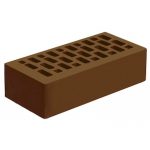 Кирпич облицовочный Голицынский КЗ М175 КОРИЧНЕВЫЙ гладкий 250Х120Х65 мм 1НФ