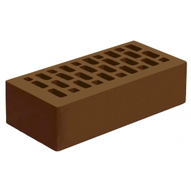 Кирпич облицовочный Голицынский КЗ М175 КОРИЧНЕВЫЙ Береста 250Х120Х65 мм 1НФ