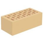 Кирпич облицовочный Голицынский КЗ М175 Слоновая кость 250Х120Х88 мм 1. 4НФ