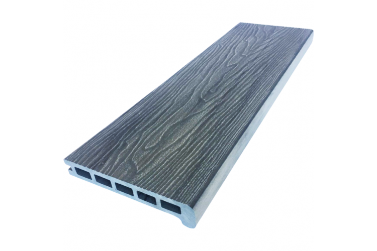 Ступень ДПК пустотелая TimberTex серый Ступень ДПК пустотелая TimberTex серый