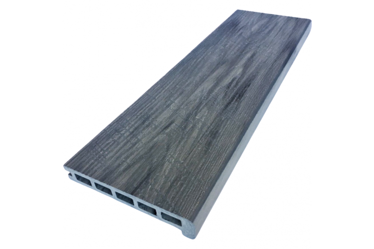 Ступень ДПК пустотелая TimberTex серый