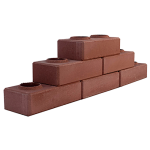 Лего кирпич облицовочный гиперпрессованный Коричневый премиум-класса фирмы ERMIX