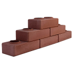 Лего кирпич облицовочный гиперпрессованный Коричневый премиум-класса фирмы ERMIX