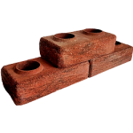 Лего кирпич облицовочный гиперпрессованный Старенный красный-черный премиум-класса фирмы ERMIX