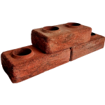 Лего кирпич облицовочный гиперпрессованный Старенный красный-черный премиум-класса фирмы ERMIX