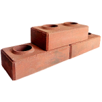 Лего кирпич облицовочный гиперпрессованный Мрамор черно-красный премиум-класса фирмы ERMIX