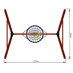 Качельный модуль ‘Гнездо-паутинка’