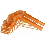 Зимняя горка ‘IgraGrad Snow Fox’, скат 5,9 м (мод.2)