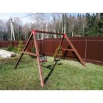 Качельный модуль ‘Гнездо-паутинка + одиночные’