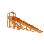 Зимняя горка ‘IgraGrad Snow Fox (Домик)’, скат 10 м