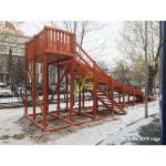 Зимняя горка ‘IgraGrad Snow Fox’, скат 10 м