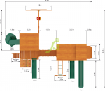 Детская деревянная площадка ‘IgraGrad Домик 6’