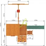 Детская деревянная площадка ‘IgraGrad Домик 2 Совёнок’