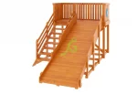 Деревянная зимняя горка ‘IgraGrad Snow Fox’, скат 4 м